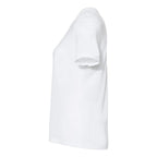 BELLA + CANVAS Women's Relaxed Fit Triblend Tee - Solid White Triblend - Direct Side