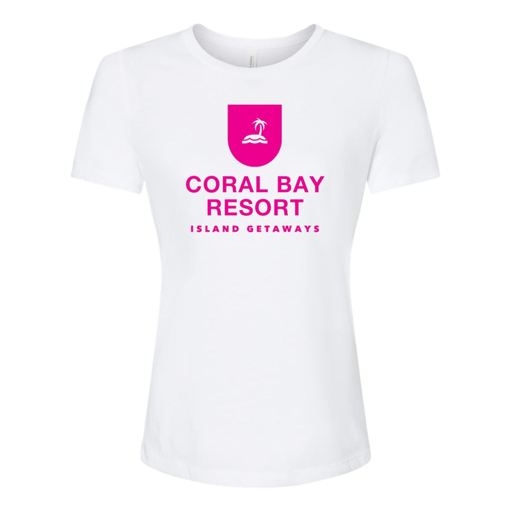 BELLA + CANVAS Women's Relaxed Fit Triblend Tee - Solid White Triblend - Front