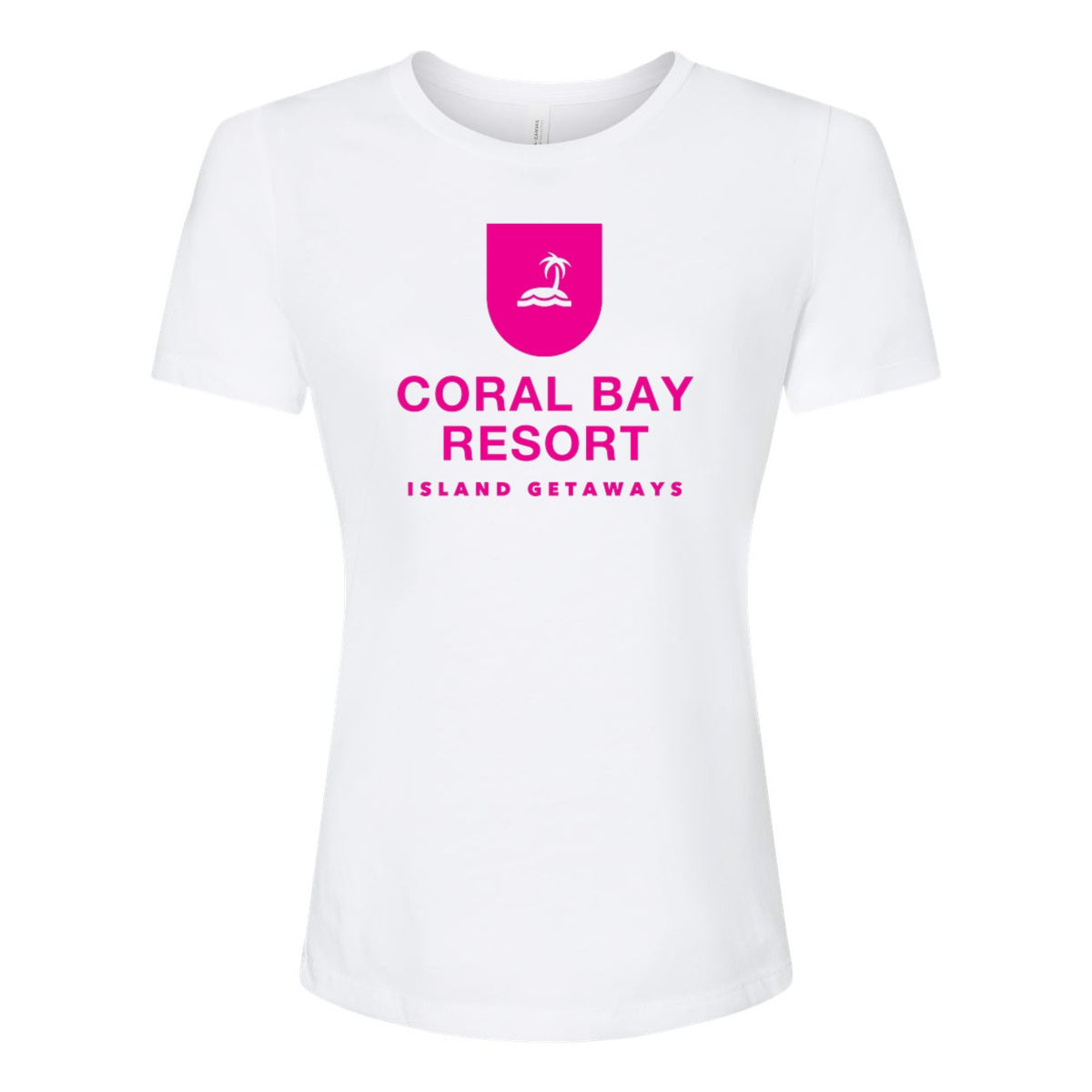 BELLA + CANVAS Women's Relaxed Fit Triblend Tee - Solid White Triblend - Front