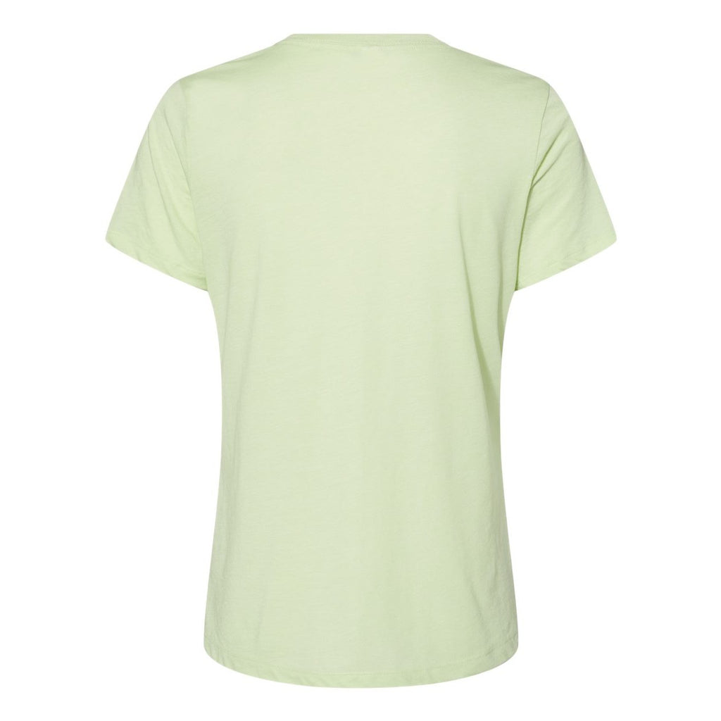 BELLA + CANVAS Women's Relaxed Fit Triblend Tee - Spring Green Triblend - Back