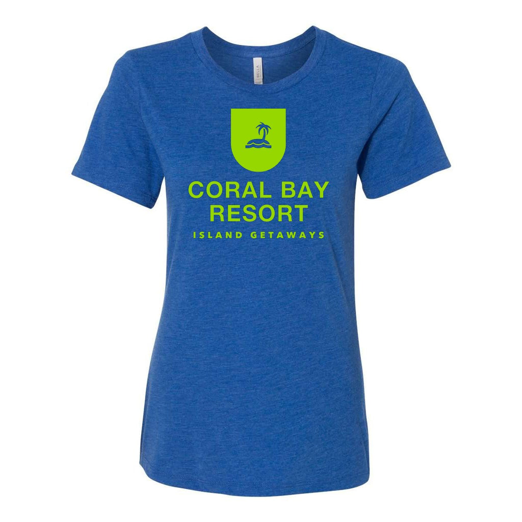 BELLA + CANVAS Women's Relaxed Fit Triblend Tee - True Royal Triblend - Front