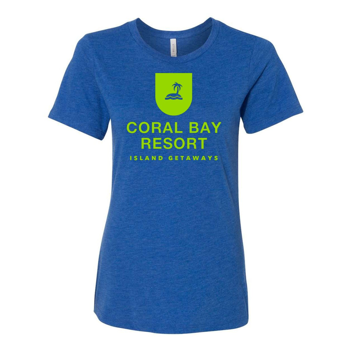 BELLA + CANVAS Women's Relaxed Fit Triblend Tee - True Royal Triblend - Front