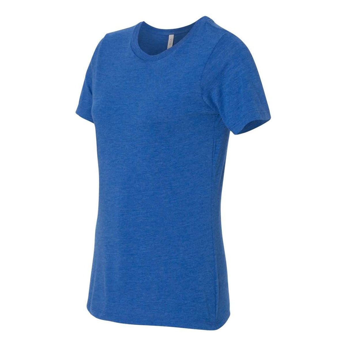 BELLA + CANVAS Women's Relaxed Fit Triblend Tee - True Royal Triblend - Side