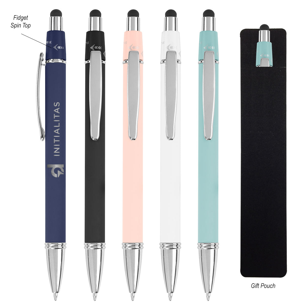 Bella Pen with Stylus in Recycled Aluminum - Navy