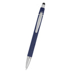 Bella Pen with Stylus in Recycled Aluminum - Navy - Front