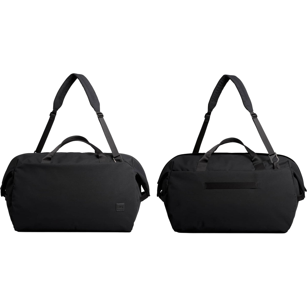 Bellroy Classic Duffel Bag with AirTag Pocket, 45L Embroidery - Black - Front Detail