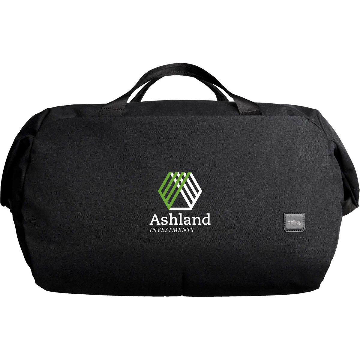 Bellroy Classic Duffel Bag with AirTag Pocket, 45L Transfer - Black - Front