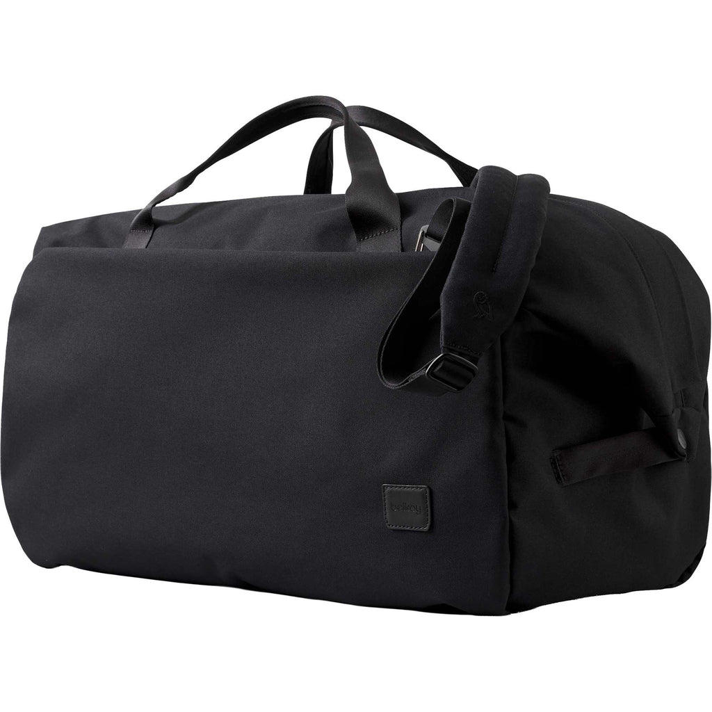 Bellroy Classic Duffel Bag with AirTag Pocket, 45L Transfer - Black - Left Angle