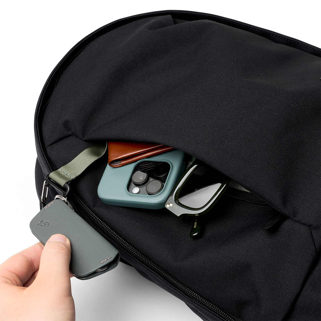 Bellroy Classic Laptop Backpack, 16 Inch Embroidery - Black - Left Angle 2