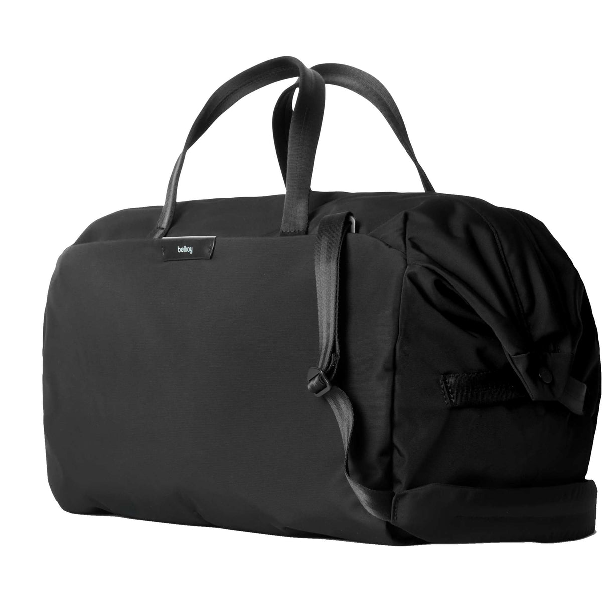 Bellroy Classic Weekender Duffel Bag, 45L Transfer - Black - Left Angle 4