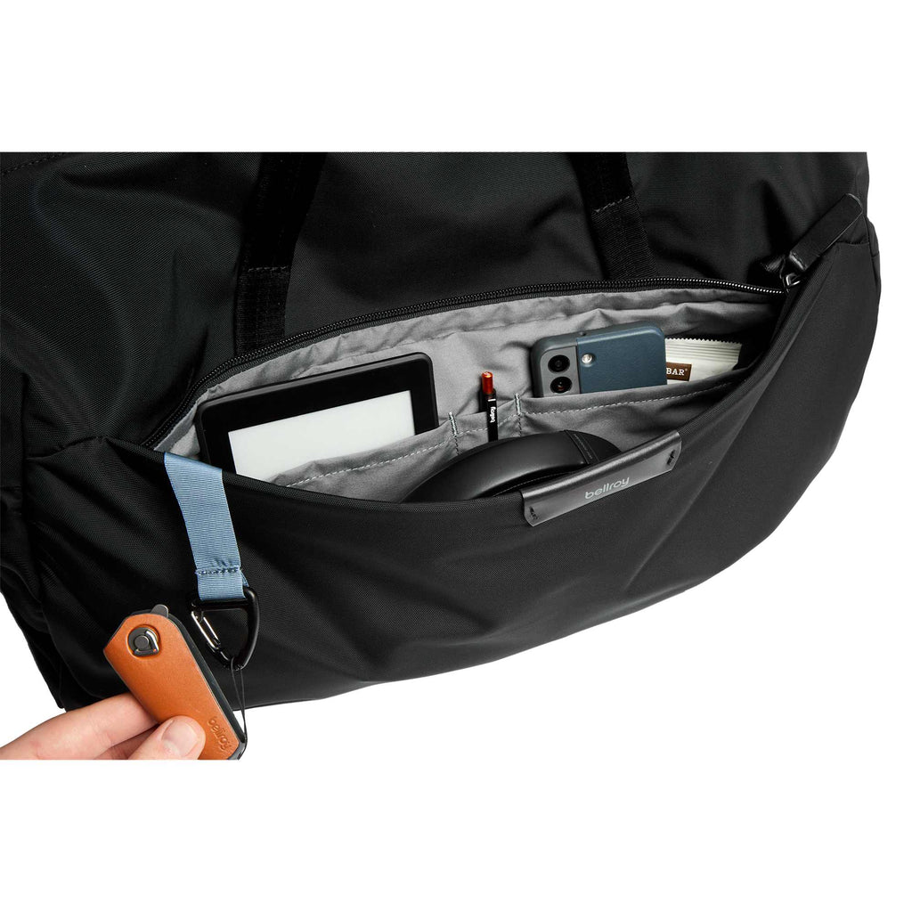 Bellroy Classic Weekender Duffel Bag, 45L Transfer - Black - Top 4
