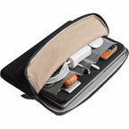 Bellroy Laptop Caddy, 16 Inches Embroidery - Black - Right Angle Open