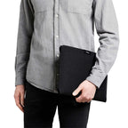 Bellroy Laptop Sleeve with Magnetic Entry, 16 Inches Transfer - Black - Right Angle Lifestyle