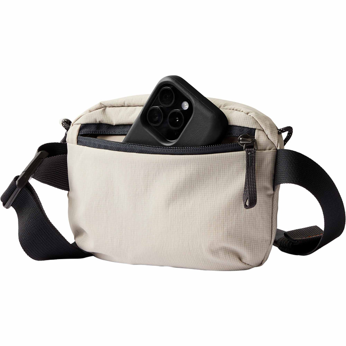 Bellroy Lite Belt Bag in Recycled Ripstop Transfer - ASH - Left Angle Propped