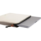 Bellroy Lite Laptop Sleeve in Recycled Fabric, 16 Inches Transfer - ASH - Left Angle Propped