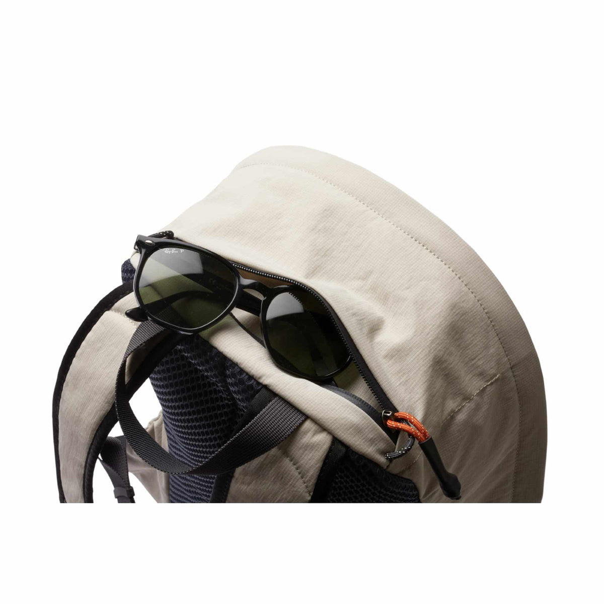 Bellroy Lite Packable Daypack in Recycled PET Transfer - ASH - Right Angle Detail 2
