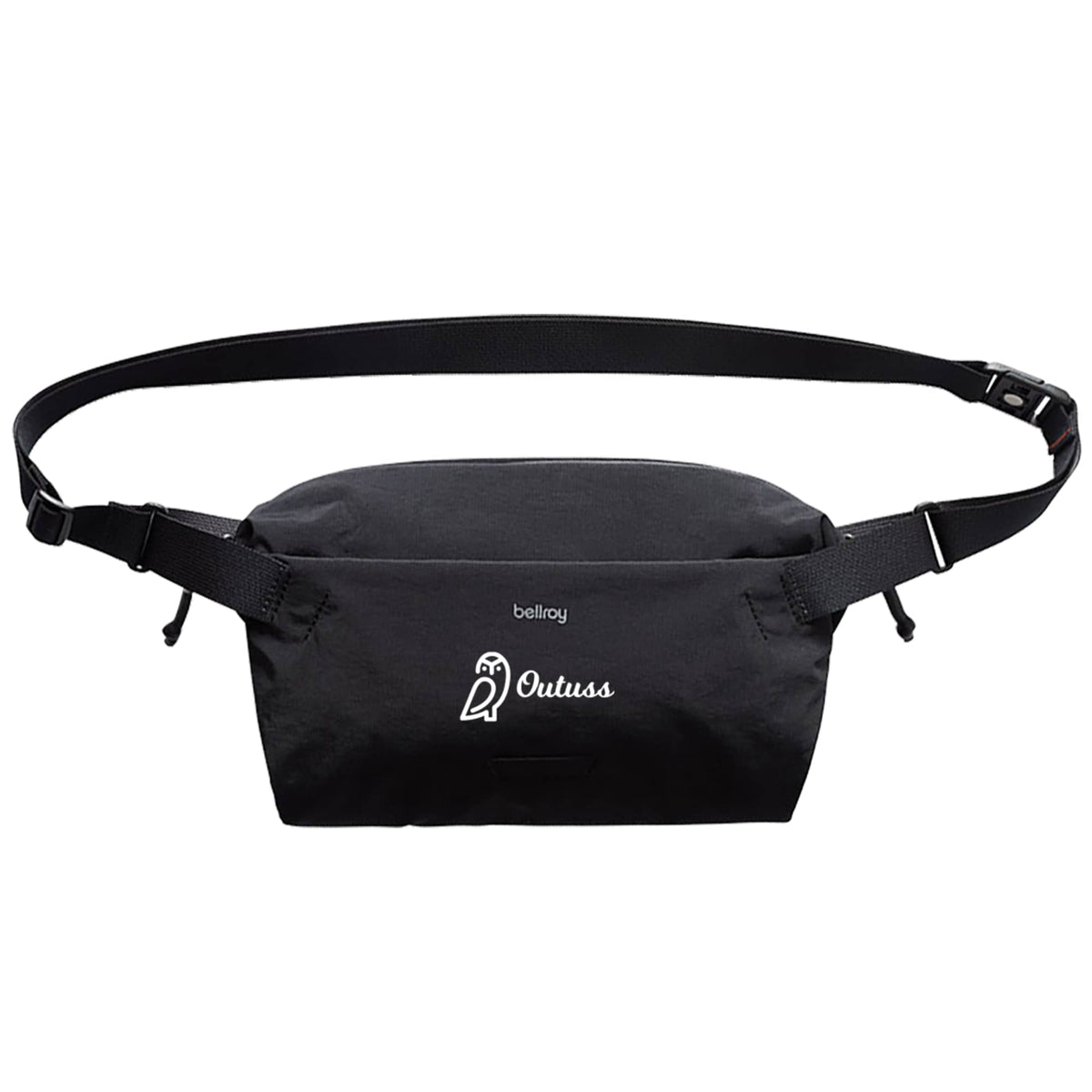 Bellroy Lite Sling Bag in Recycled Ripstop, 7L Transfer - Black - Front