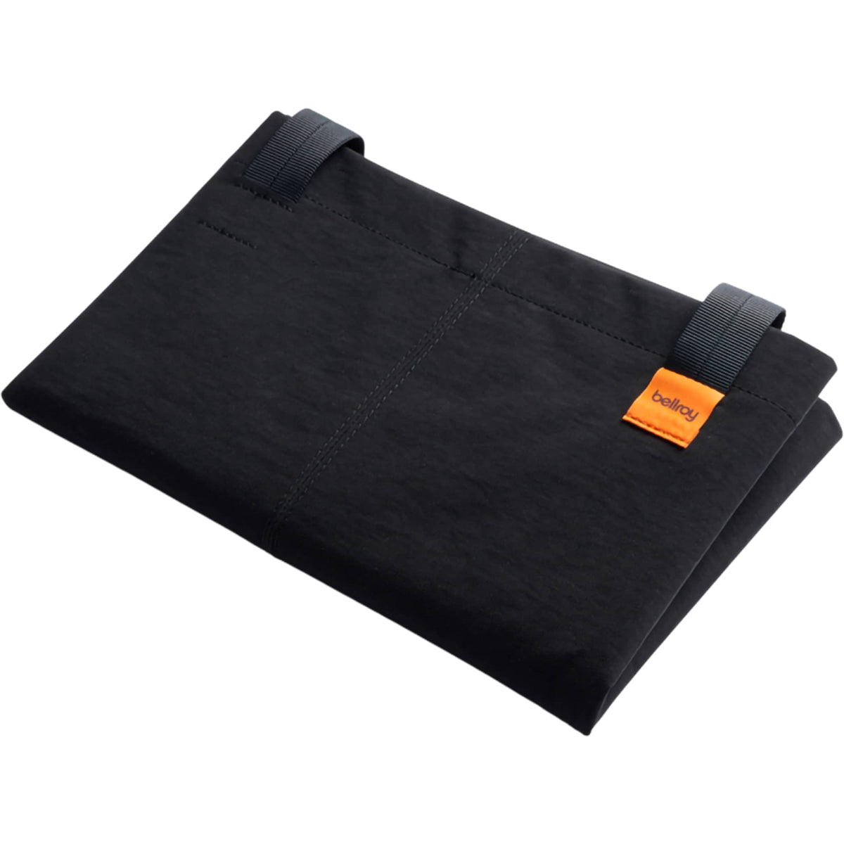 Bellroy Market Tote in Recycled Nylon Embroidery - Black - Left Angle 2
