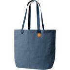 Bellroy Market Tote in Recycled Nylon Embroidery - Steel Blue - Left Angle 3
