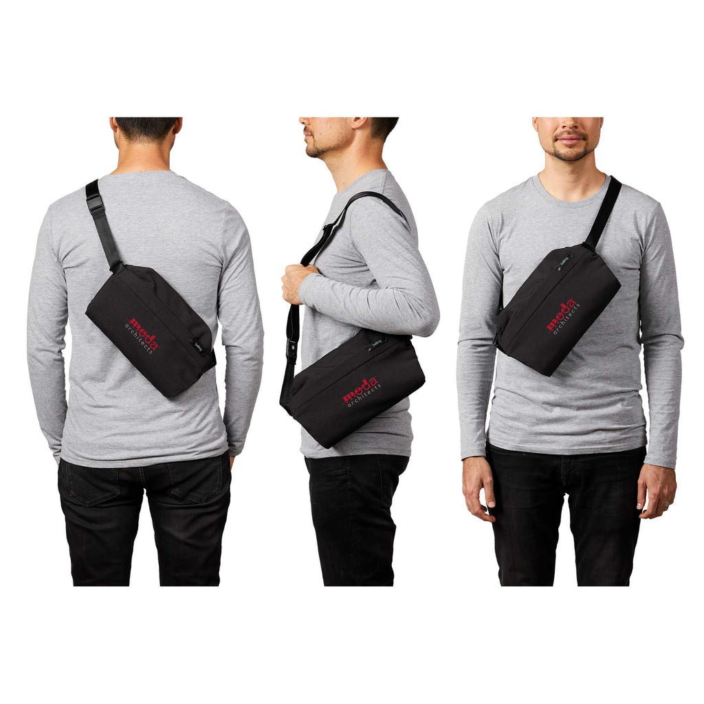 Bellroy Sling Bag in Recycled Polyester Transfer - Black - Lifestyle