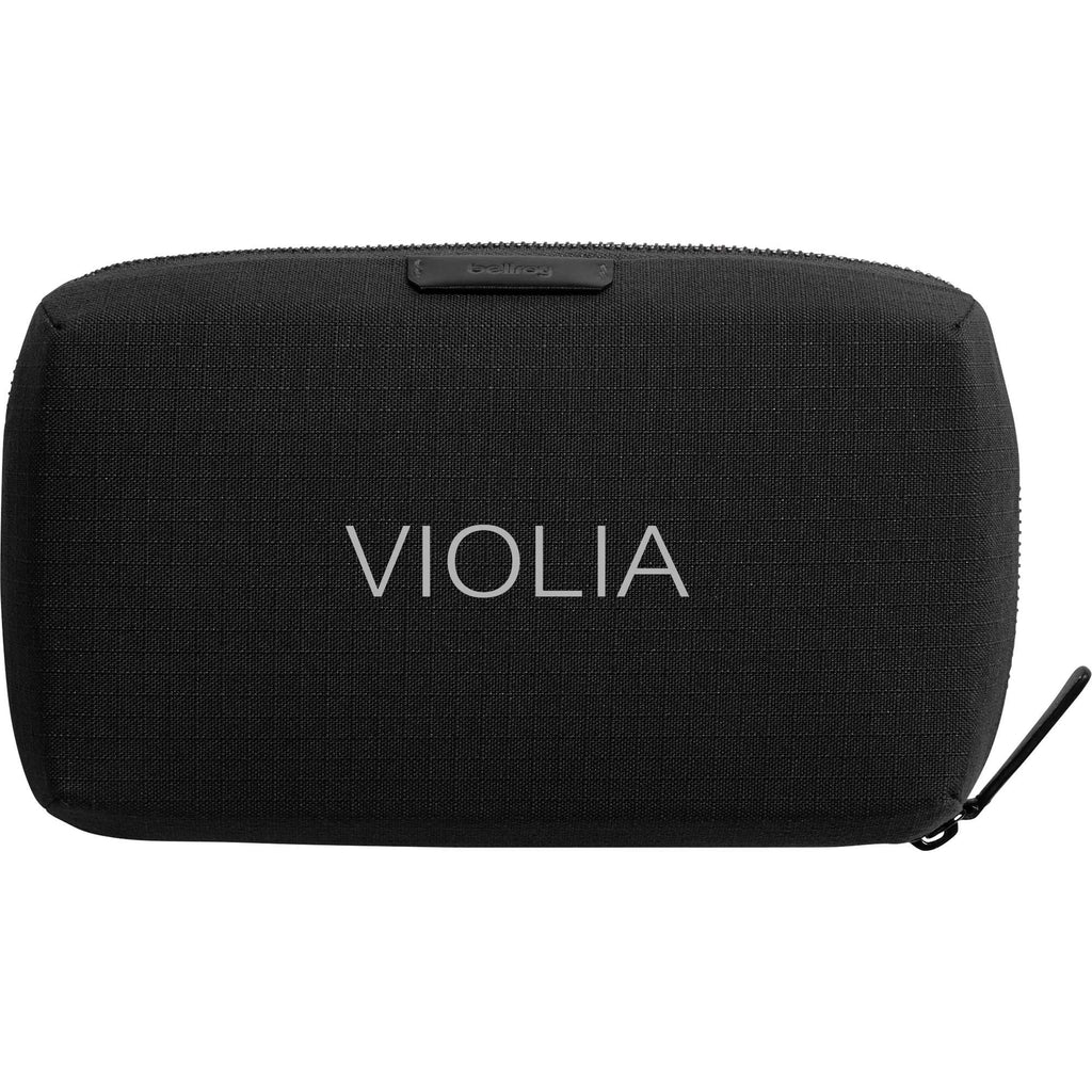 Bellroy Tech Kit Organizer in Recycled Nylon Transfer - Black - Front