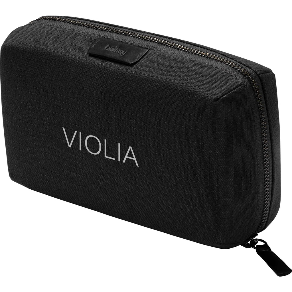 Bellroy Tech Kit Organizer in Recycled Nylon Transfer - Black - Left Angle