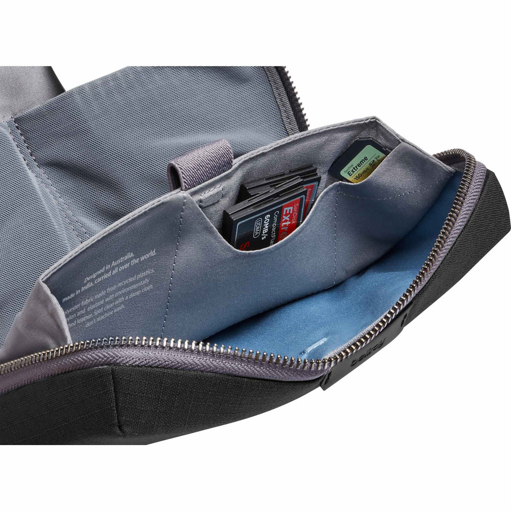 Bellroy Tech Kit Organizer in Recycled Nylon Transfer - Black - Right Angle