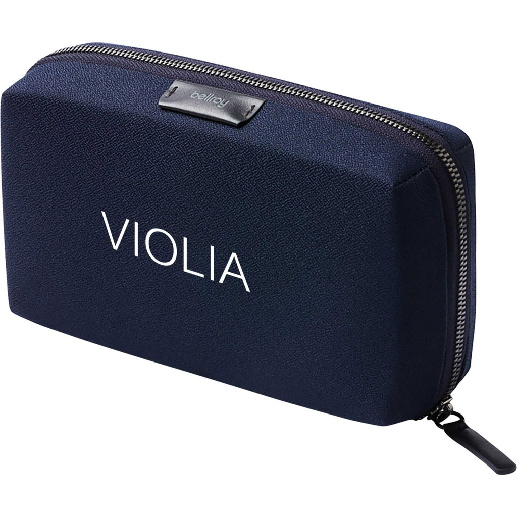Bellroy Tech Kit Organizer in Recycled Nylon Transfer - Navy - Left Angle