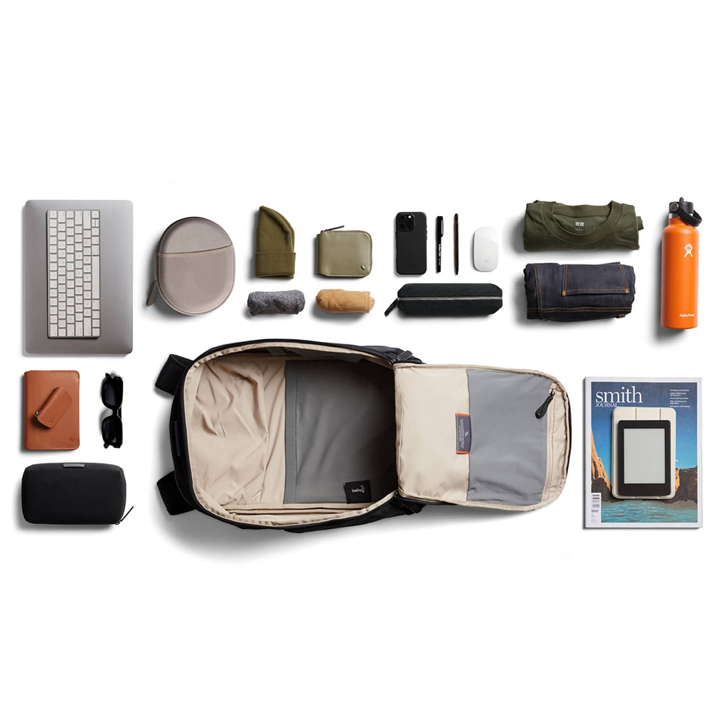 Bellroy Transit Workpack, 20L Embroidery - Black - Front 3