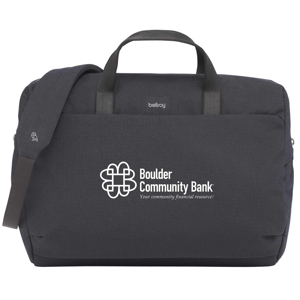 Bellroy Via Work Bag, 16 Inches Embroidery - Black - Front