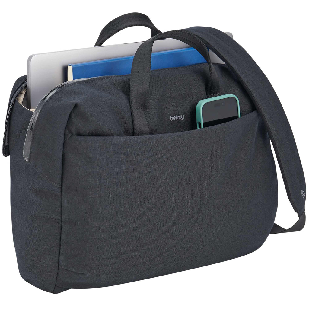 Bellroy Via Work Bag, 16 Inches Embroidery - Black - Right Angle 4