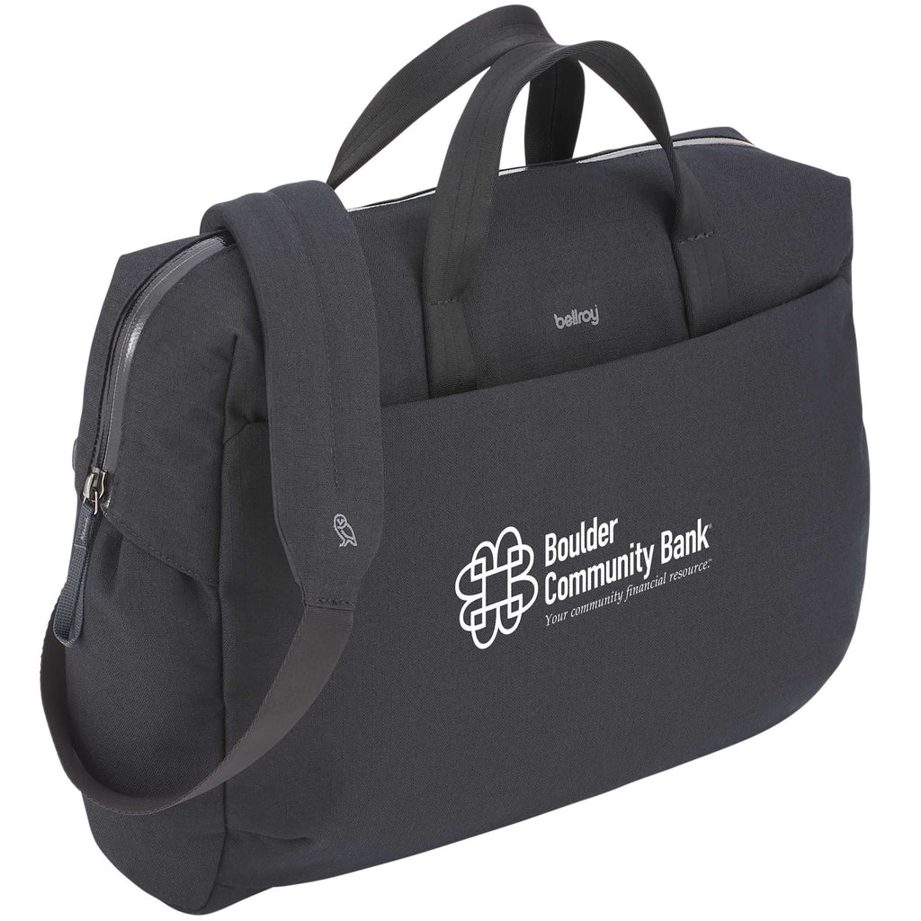 Bellroy Via Work Bag, 16 Inches Embroidery - Black - Right Angle
