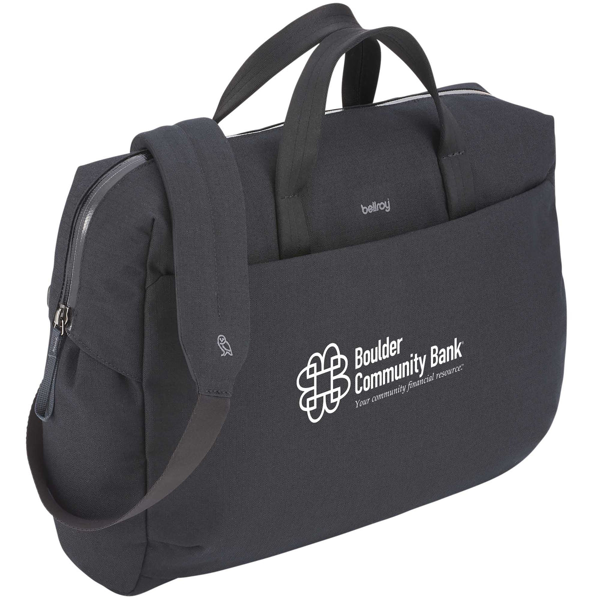 Bellroy Via Work Bag, 16 Inches Embroidery - Black - Right Angle