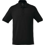 Belmont Cotton Pique Polo for Men Transfer - Black - Back Flat 2