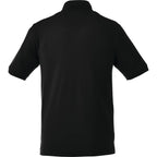 Belmont Cotton Pique Polo for Men Transfer - Black - Back Flat