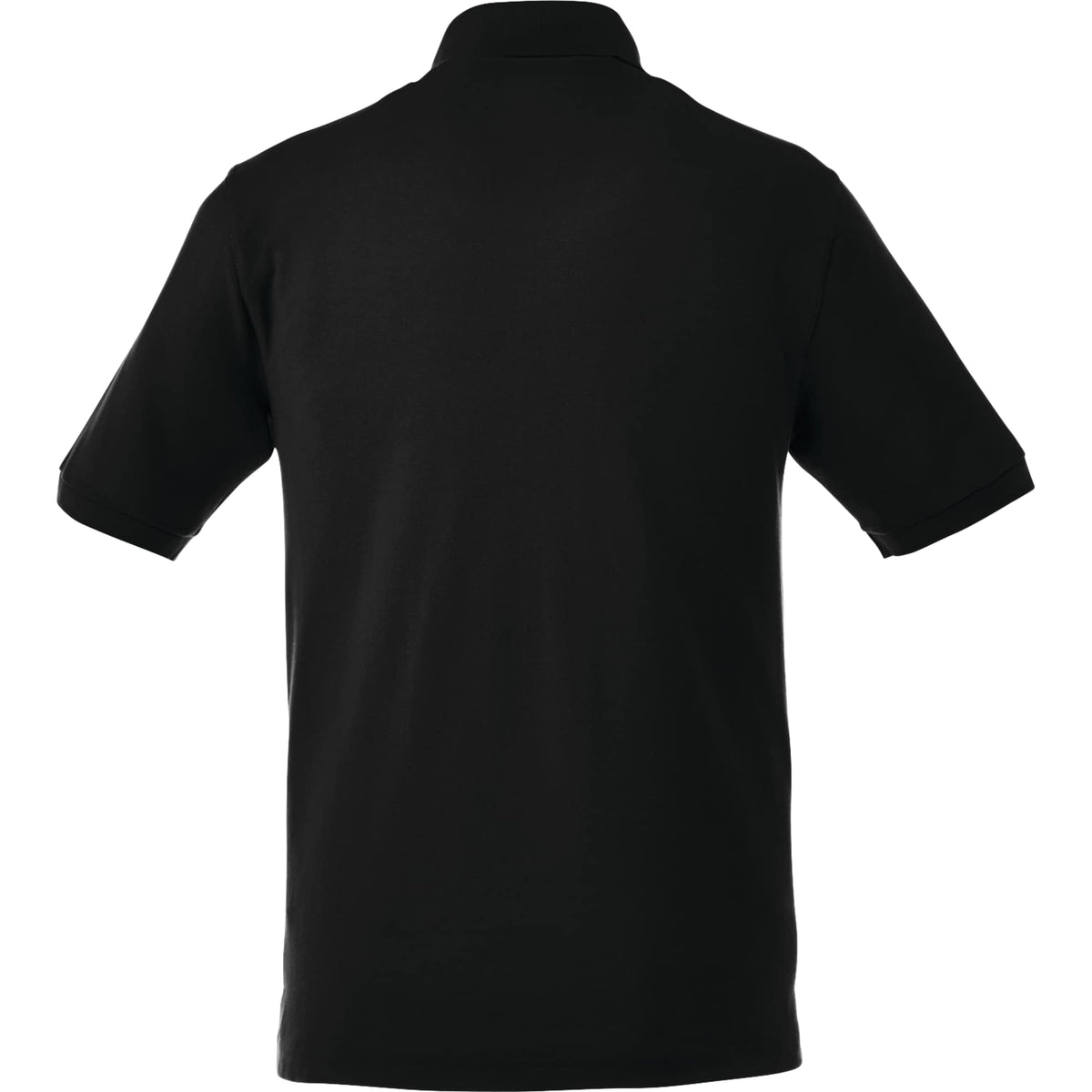 Belmont Cotton Pique Polo for Men Transfer - Black - Back Flat