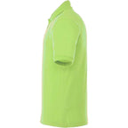 Belmont Cotton Pique Polo for Men Transfer - Dark Citron Green - Left Side