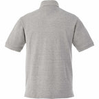 Belmont Cotton Pique Polo for Men Transfer - Heather Grey - Back Flat