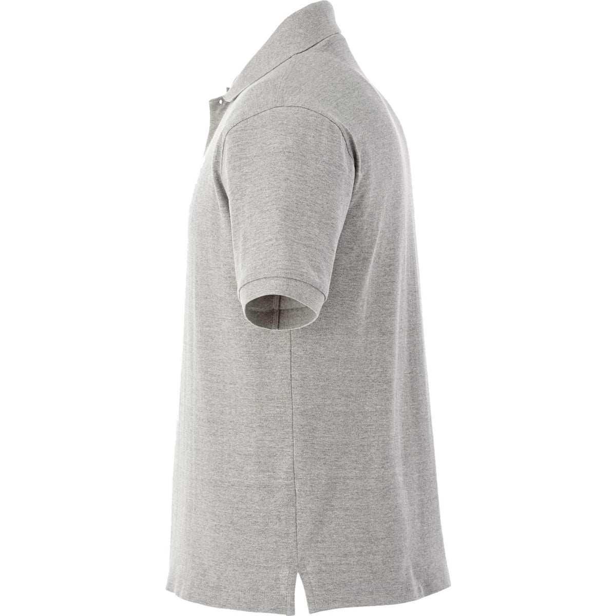 Belmont Cotton Pique Polo for Men Transfer - Heather Grey - Left Side