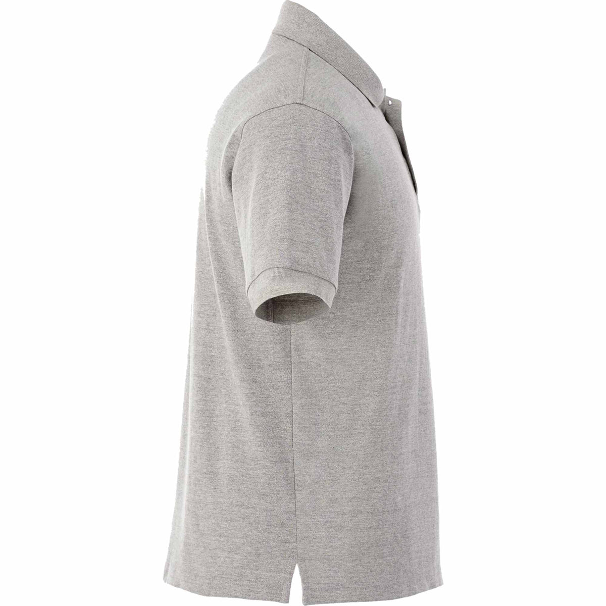 Belmont Cotton Pique Polo for Men Transfer - Heather Grey - Right Side