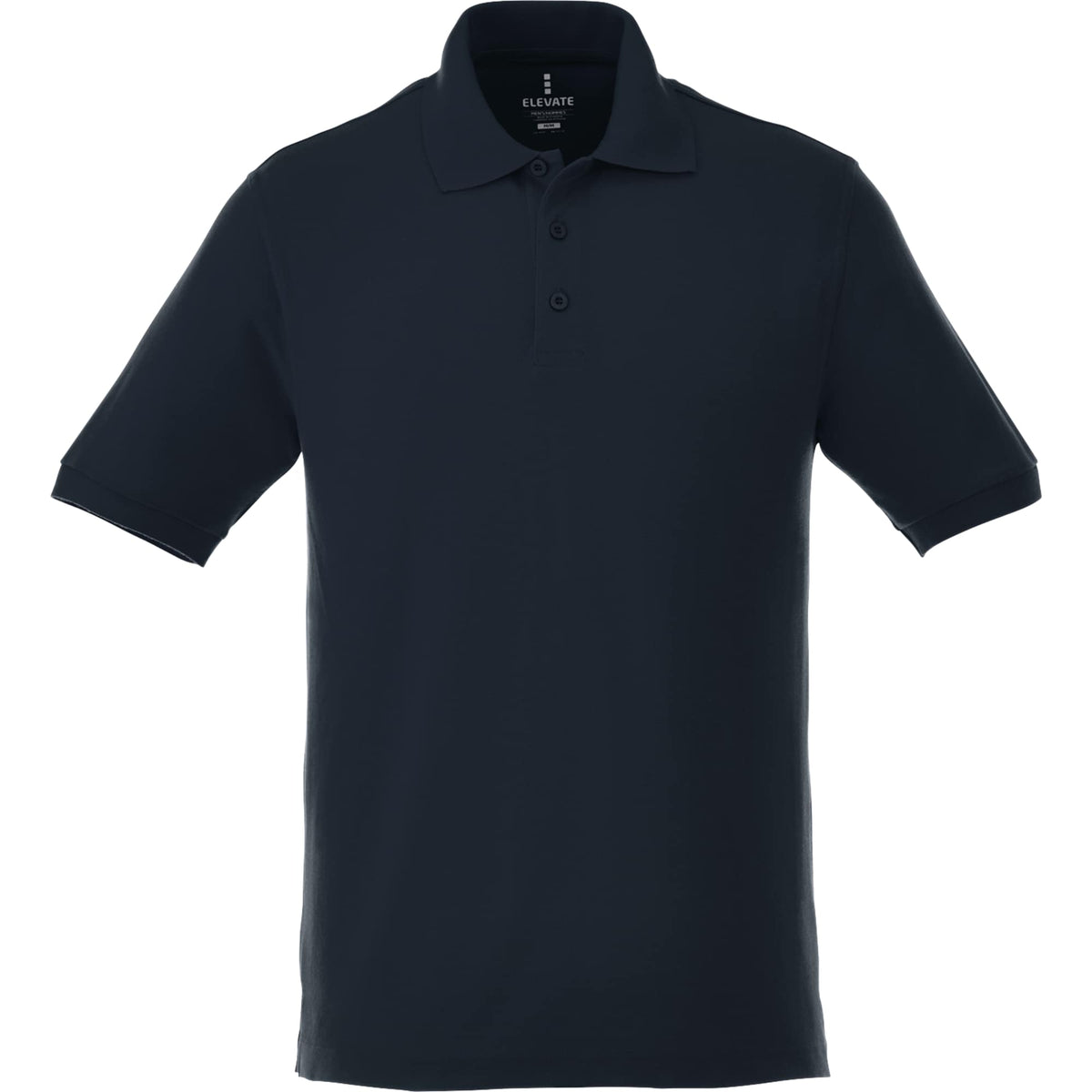 Belmont Cotton Pique Polo for Men Transfer - Navy - Front Flat