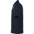 Belmont Cotton Pique Polo for Men Transfer - Navy - Left Side
