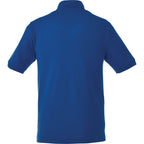 Belmont Cotton Pique Polo for Men Transfer - New Royal - Back Flat