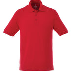 Belmont Cotton Pique Polo for Men Transfer - Team Red - Front Flat