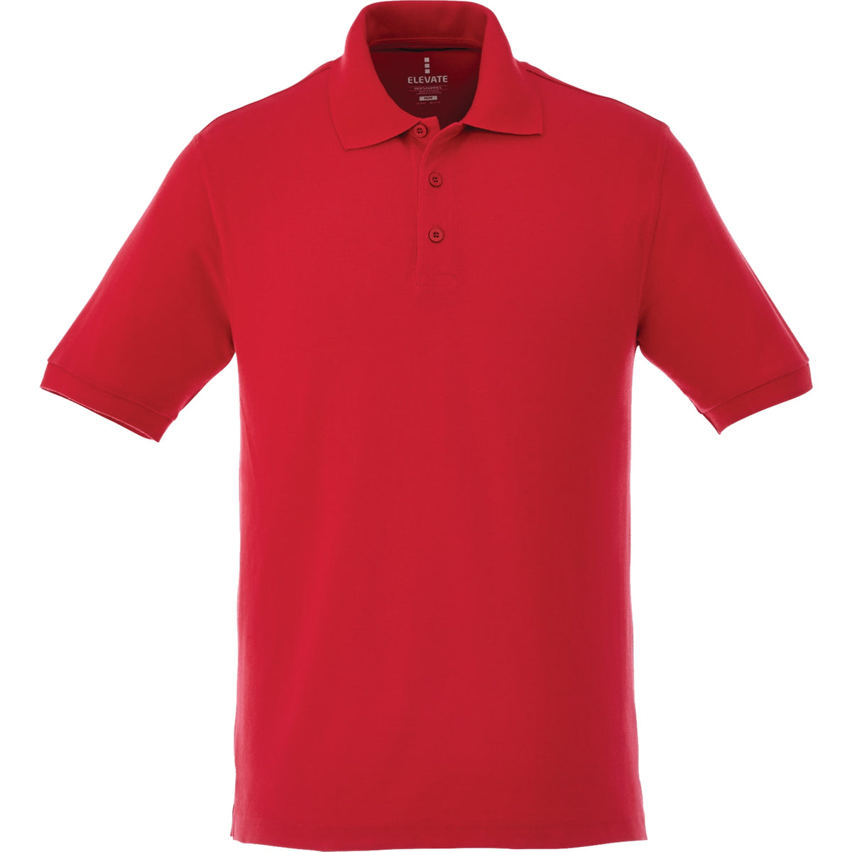 Belmont Cotton Pique Polo for Men Transfer - Team Red - Front Flat