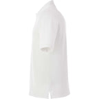Belmont Cotton Pique Polo for Men Transfer - White - Left Side