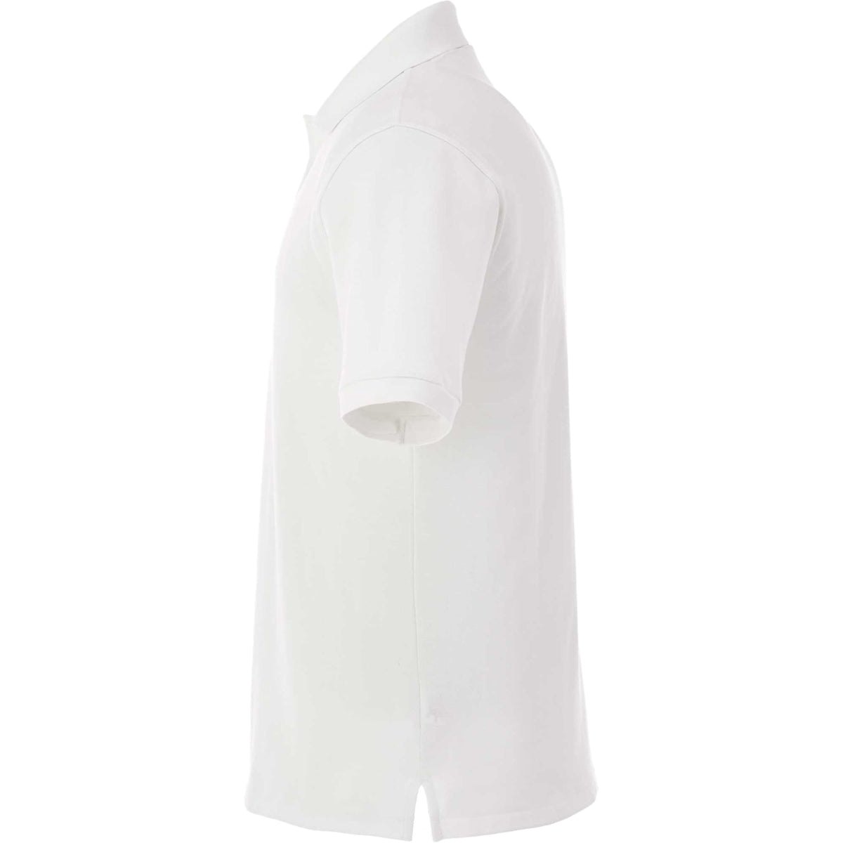 Belmont Cotton Pique Polo for Men Transfer - White - Left Side