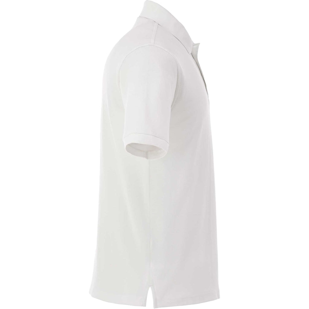 Belmont Cotton Pique Polo for Men Transfer - White - Right Side