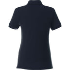 Belmont Cotton Pique Polo for Women Embroidery - Navy - Back Flat