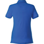 Belmont Cotton Pique Polo for Women Embroidery - New Royal - Back Flat